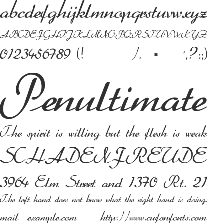 Better Heather font preview