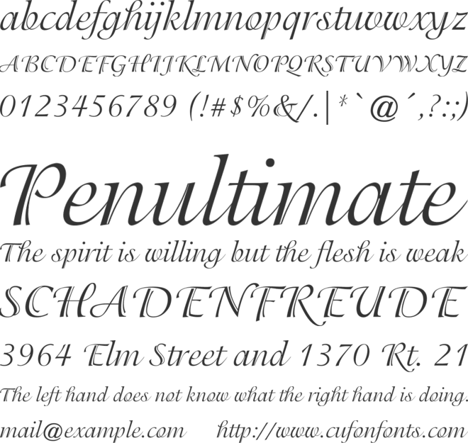 Adorable font preview