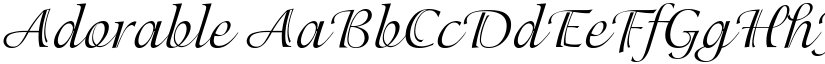 Adorable font