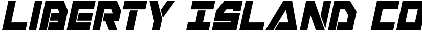 Liberty Island Condensed Italic Condensed Italic font