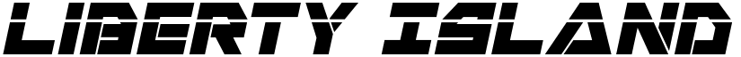 Liberty Island Laser Italic Italic font