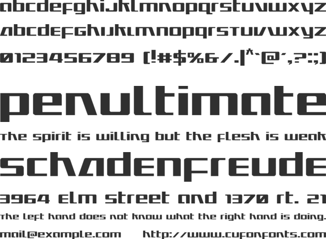 Ultramarines font preview