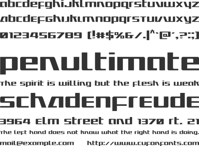 Ultramarines font preview