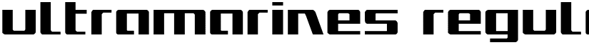 Ultramarines Regular font