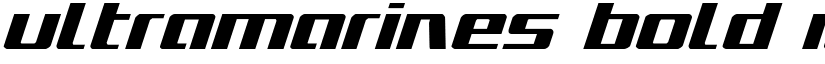 Ultramarines Bold Italic Bold Italic font