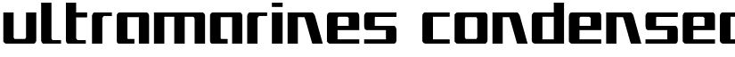 Ultramarines Condensed Condensed font