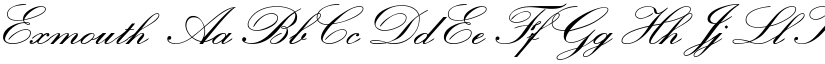 Exmouth font