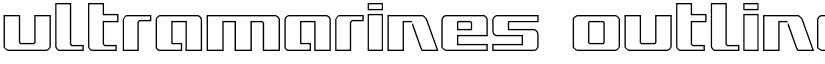 Ultramarines Outline Outline font