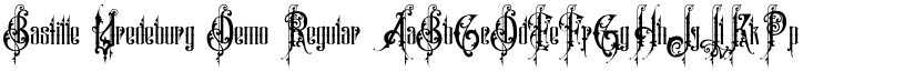 Bastille Vredeburg Demo Regular font