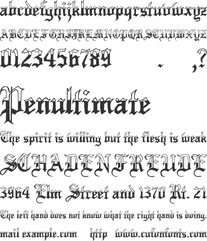 Minnesota Winter font preview