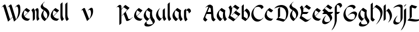 Wendell v1 Regular font