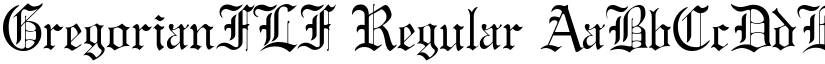 GregorianFLF font download