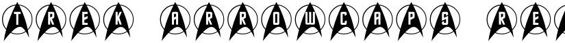 Trek Arrowcaps Regular font
