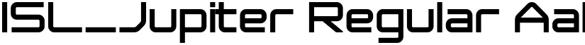ISL_Jupiter Regular font