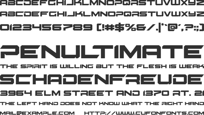 Gypsy Killer font preview