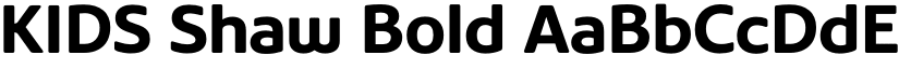 KIDS Shaw Bold font