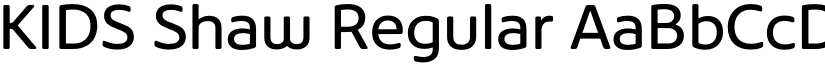 KIDS Shaw Regular font