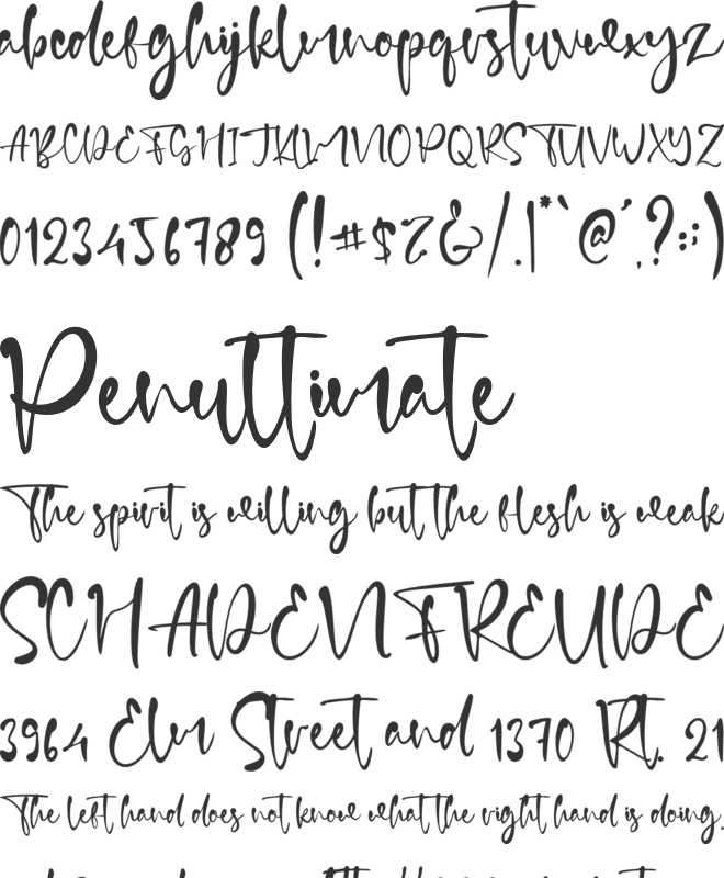 David Edder font preview