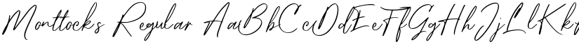 Monttocks Regular font