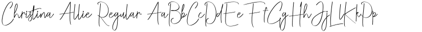 Christina Allie Regular font