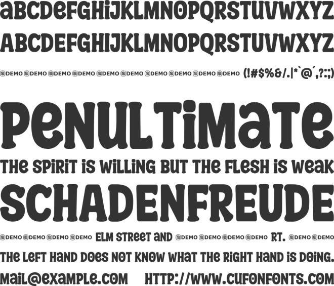 Society Members font preview