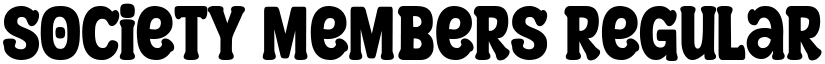 Society Members Regular font