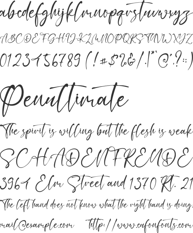 Cecillia font preview