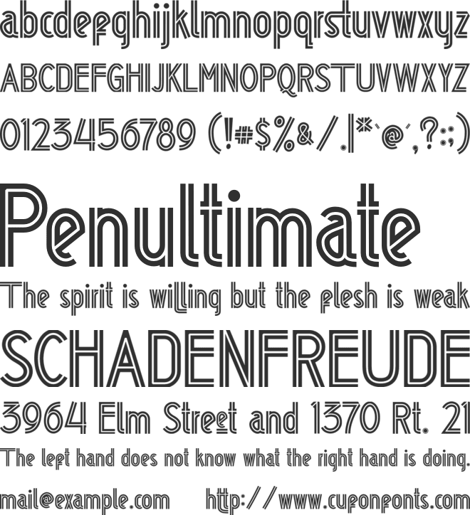 WISE font preview