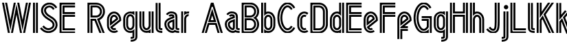 WISE Regular font