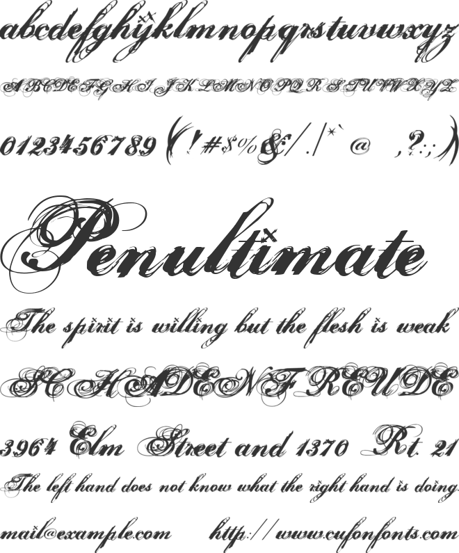 Hurricane SupaDupaSerif font preview