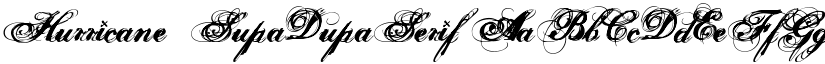 Hurricane  SupaDupaSerif font