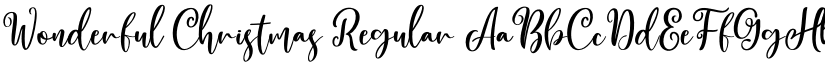 Wonderful Christmas font download