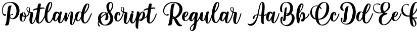 Portland Script Regular font