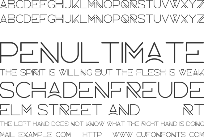 Inertia font preview