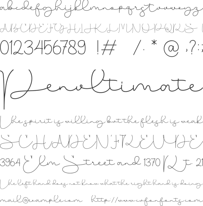 Olasthy Script font preview