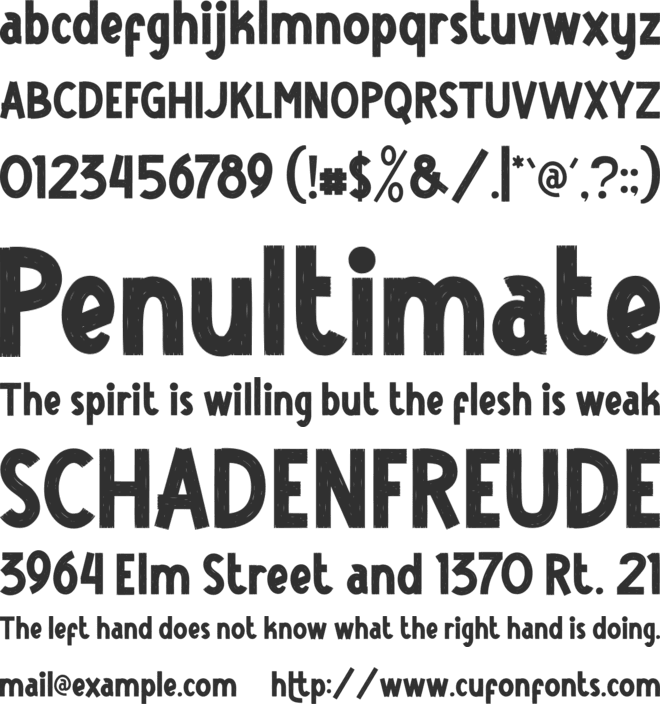 PUNY font preview