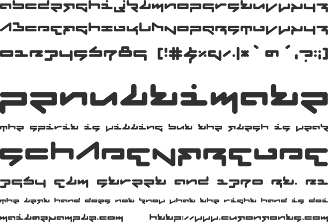 Fabricate font preview