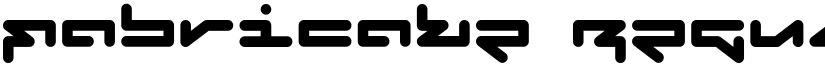 Fabricate Regular font