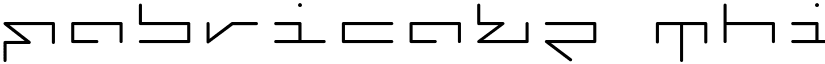 Fabricate Thin font