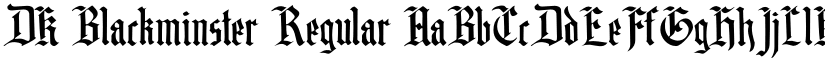 DK Blackminster Regular font