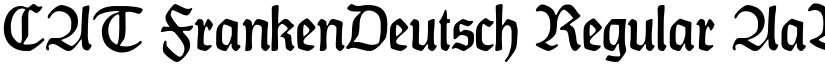 CAT FrankenDeutsch Regular font