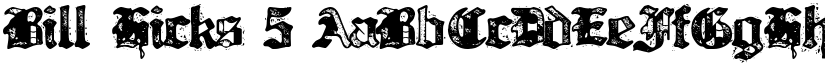 Bill Hicks 5 font