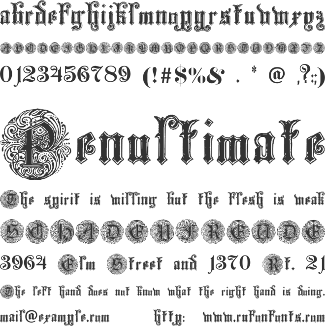 Monarchia font preview