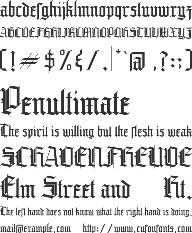 Grandice DEMO font preview