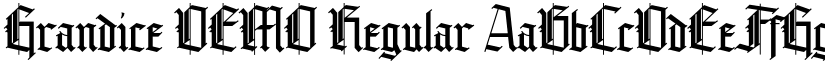 Grandice DEMO Regular font