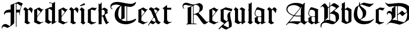 FrederickText Regular font