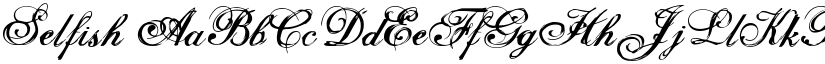 Selfish font