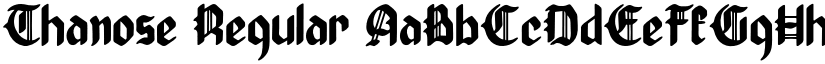 Thanose Regular font