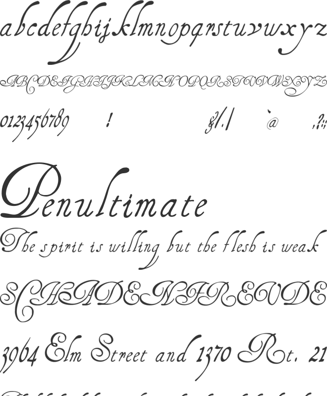Henry Morgan Hand font preview