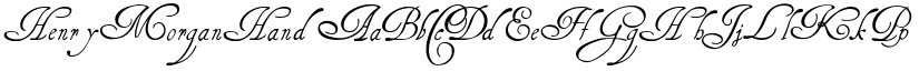 HenryMorganHand font